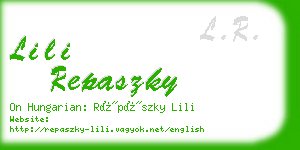 lili repaszky business card